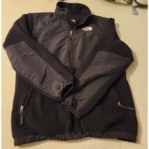 The North Face Jacket Boys XL Black Denali Full Zip Fleece Liner Sweater‎